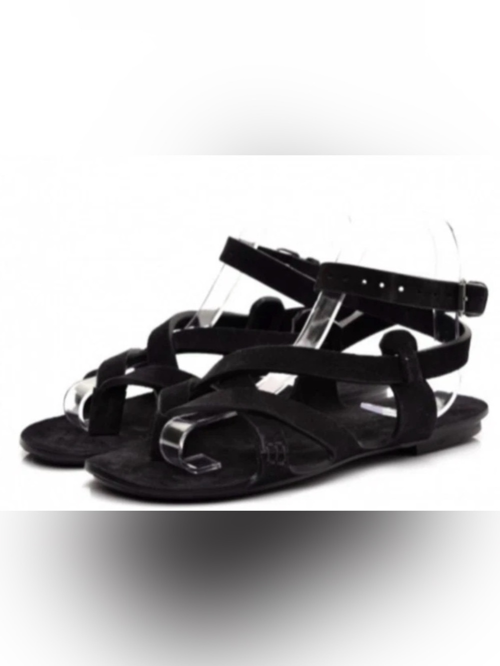 Saint Laurent “Culver” Black Suede Gladiator Sandals NIB - Picture 5 of 6